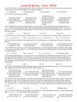 Đề luyện thi thử đại học môn Vật Lý  Thầy Nam kèm đáp án cách giải(21)