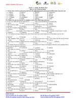 đề luyện thiđại học tiếng anh, đề thi số 23