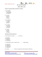 đề luyện thiđại học tiếng anh, đề thi số 20