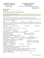 Đề thi thử THPT quốc gia môn Hóa năm 2015 - THPT Chuyên Lê Qúy Đôn - đề 4