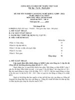 Đề thi tốt nghiệp cao đẳng nghề phần thực hành ngành điện tàu thủy đề số  (12)