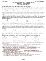 đề thi thử đại học môn lý lần thứ 3