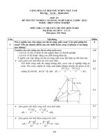Đề thi tốt nghiệp cao đẳng nghề phần lý thuyết ngành điện công nghiệp đề số  (10)