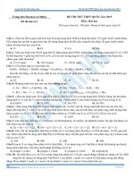đề thi thử đại học môn hóa 2015 đề 1