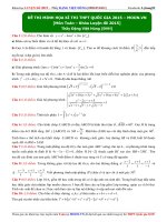 đề thi minh học kì thi THPT quốc gia 2015