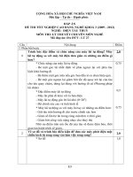 Đề thi tốt nghiệp cao đẳng nghề phần lý thuyết ngành điện tàu thủy kèm đá án đề số  (27)