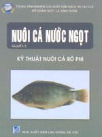 Ebook Nuôi cá nước ngọt (Tập 5- Kỹ thuật nuôi cá rô phi) - NXB Lao động xã hội