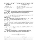 Đề thi HSG chính thức môn Lịch sử bổ túcTHPT 2011