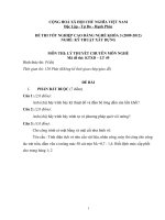 ngân hàng đề thi tôt nghiệp cao đẳng nghề chuyên ngành kỹ thuật xây dựng đề số (48)