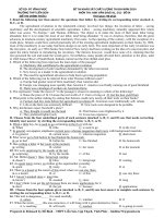 Đề khảo sát chất lượng môn Tiếng Anh ôn thi đại học số 4