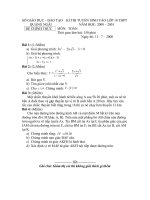 Bộ đề ôn thi vào 10 Q.Ngãi từ năm 2000 đến nay