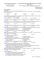 Đề thi đại học môn vật Lý (6)