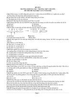 đề thi thử đại học môn sinh các trường THPT trên toàn quốc đề số  (2)