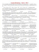 Đề luyện thi thử đại học môn Vật Lý  Thầy Nam kèm đáp án cách giải(2)