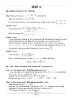 Đề thi thử đại học môn Toán (19)
