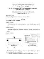 ngân hàng đề thi tôt nghiệp cao đẳng nghề chuyên ngành kỹ thuật xây dựng đề số (30)