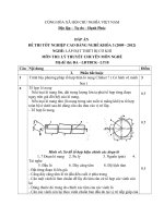 ĐỀ thi tốt nghiệp cao đẳng nghề ngành lắp đặt thiết bị cơ khí phần lý thuyết và đáp án mã   (10)