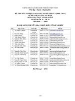 bộ đề thi tốt nghiệp phần thực hành cao đẳng nghề ngành điện công nghiệp đề số (27)