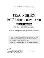 TRẮC NGHIỆM NGỮ PHÁP TIẾNG ANH lý thuyết và bài tập