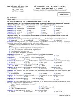 Đề thi thử đại học môn Tiếng Anh (2)