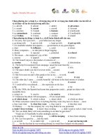 đề luyện thiđại học tiếng anh, đề thi số 15