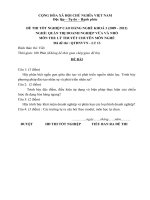 Đề thi tốt nghiệp cao đẳng nghề phần lý thuyết ngành quản trị  doanh nghiệp vừa và nhỏ đề số  (13)