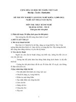 ĐỀ thi tốt nghiệp cao đẳng nghề ngành kỹ thuật xây dựng phần thực hành mã (10)