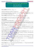 đề thi thử môn toán 2015 số 9 của toanhoc24h