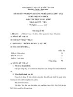 Đề thi tốt nghiệp cao đẳng nghề phần thực hành ngành điện tàu thủy đề số  (34)