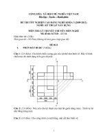 ngân hàng đề thi tôt nghiệp cao đẳng nghề chuyên ngành kỹ thuật xây dựng đề số (15)
