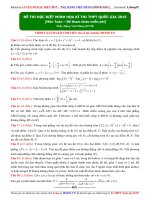 đề thi toán đặc biệt minh hoạ cho kì thi THPT quốc gia 2015