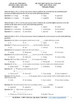 Đề thi thử THPT quốc gia môn Tiếng Anh số 317