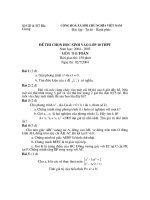 đề ôn luyện thi vào lớp 10  toán, đề số 63