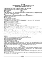 đề thi thử đại học môn sinh các trường THPT trên toàn quốc đề số  (1)