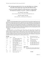 VCM 2012 11 Đề xuất phương pháp kích từ cho máy phát đồng trục sử dụng  máy điện dị bộ nguồn kép trong trạm phát điện tàu thủy A novel excitation method for shaft generators using doublyfed induction machines on power –station on shipboards