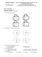 Đề luyện thi Tiếng Anh lớp 10 số 50