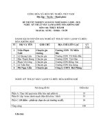 ĐỀ thi tốt nghiệp cao đẳng nghề ngành kỹ thuật máy lạnh và điều hòa không khí phần thực hành mã (20)