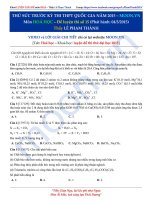 ĐỀTHI THỬ SỨC TRƯỚC KÌ THI THPT QUỐC GIA 2015 - HOÁ HỌC (2)