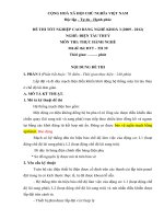 Đề thi tốt nghiệp cao đẳng nghề phần thực hành ngành điện tàu thủy đề số  (39)