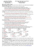 Đề thi thử THPT quốc gia môn Tiếng Anh số 235