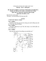 ĐỀ thi tốt nghiệp cao đẳng nghề ngành kỹ thuật sửa chữa lắp ráp máy tính phần lý thuyết mã (35)