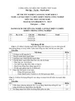 ĐỀ thi tốt nghiệp cao đẳng nghề ngành kỹ thuật lắ đặt và điều khiển trong công nghiệp phần thực hành và đáp án mã   (27)