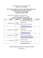 ĐỀ thi tốt nghiệp cao đẳng nghề ngành kỹ thuật sửa chữa lắp ráp máy tính phần thực hành kèm đáp án mã (49)