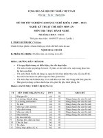 ĐỀ thi tốt nghiệp cao đẳng nghề ngành kỹ thuật chế biến món ăn phần thực hành và đáp án mã   (8)