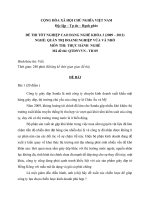 Đề thi tốt nghiệp cao đẳng nghề phần thực hành ngành quản trị  doanh nghiệp vừa và nhỏ đề số  (9)