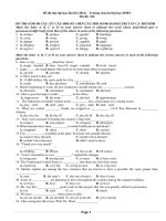 đề thi thử tiếng anh đại học các trường THPT chuyên trên toàn quốc đề số (15)