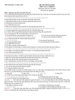 Đề thi thử đại học môn vật lí (12)