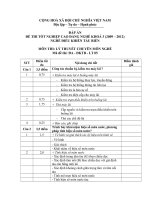 Đề thi tốt nghiệp cao đẳng nghề phần lý thuyết kèm hướng dẫn ngành điều khiển tàu biển đề số  (5)