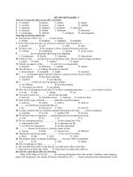 Đề thi thử đại học môn Tiếng Anh (5)