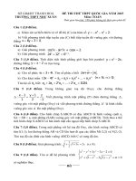 đề toán thi thử năm 2015